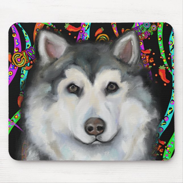 Alaskan Malamute Mousepad (Vorne)