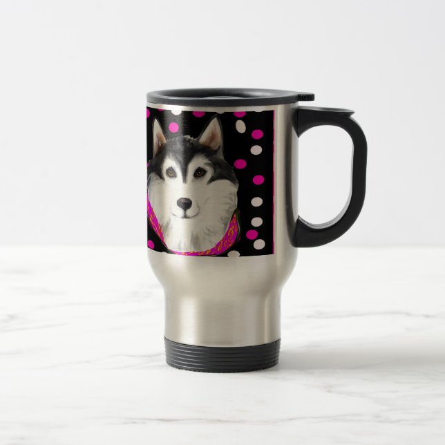 Alaskan Malamute Oaster Reisebecher (Rechts)