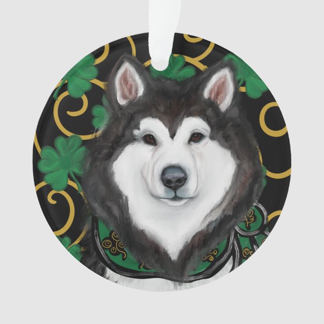 Alaskan Malamute Ornament (Vorderseite)