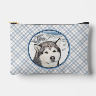 Alaskan Malamute Painting Mal Mally Sled Dog Art Zubehörtasche
