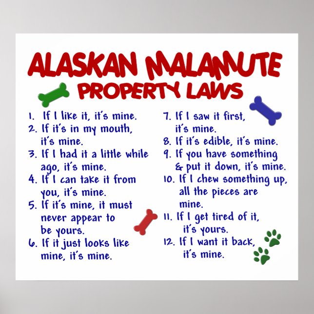 ALASKAN MALAMUTE PL2 POSTER (Vorne)