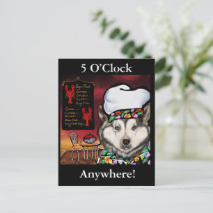 Alaskan Malamute Postkarte