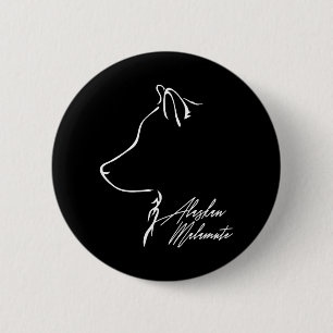 Alaskan Malamute Profile dog Mom Button