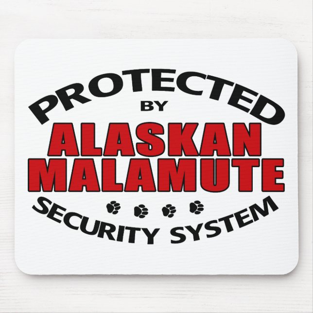 Alaskan Malamute Security Mousepad (Vorne)