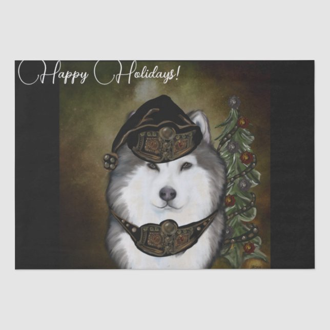 Alaskan Malamute Seidenpapier (Vorderseite)