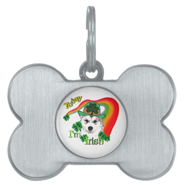 Alaskan Malamute St. Patrick's Day Tiermarke (Vorderseite)