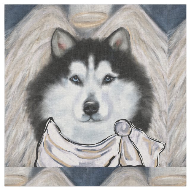 Alaskan Malamute Stoff (Nahaufnahme)