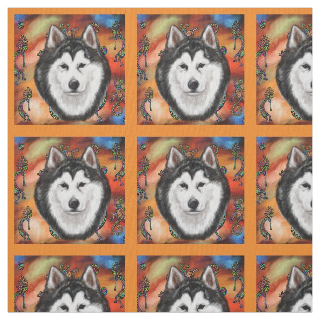 ALASKAN MALAMUTE STOFF (Muster)