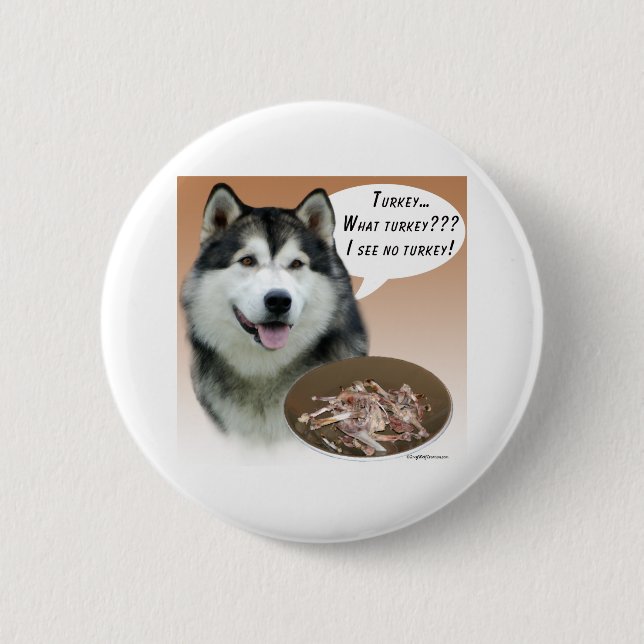 Alaskan Malamute Türkei - Button (Vorderseite)
