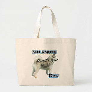Alaskan Malamute Vater 4 Jumbo Stoffbeutel