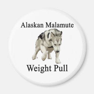 Alaskan Malamute Weight Pull Magnet