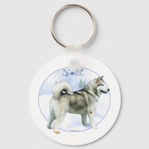 Alaskan Malamute Weihnachten - Schlüsselanhänger