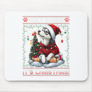 Alaskan Malamute Weihnachtsbaumdekorationen Dog Lo Mousepad