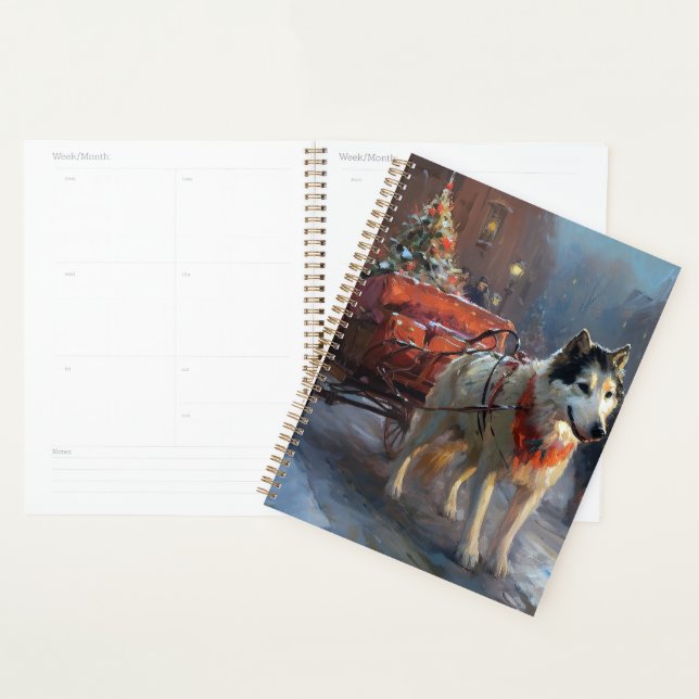 Alaskan Malamute Weihnachtssaison Planer (Anzeige)