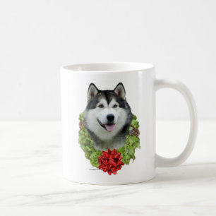 Alaskan Malamute Wreath Kaffeetasse