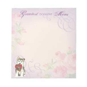 Alaskan Malemute Heart Mama Notizblock
