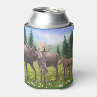 Alaskan Moose Family Can Cooler Dosenkühler