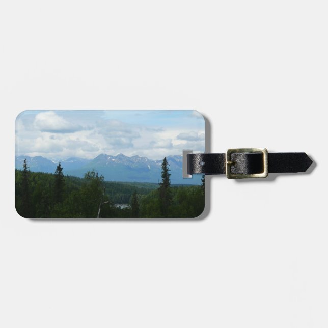 Alaskan Mountain Range Panorama Fotografie Gepäckanhänger (Vorderseite horizontal)