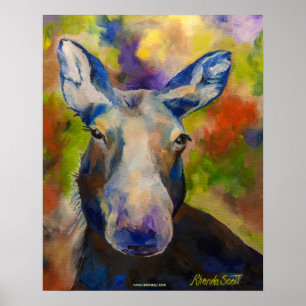 Alaskan Mr Moosey Moose Moster Poster