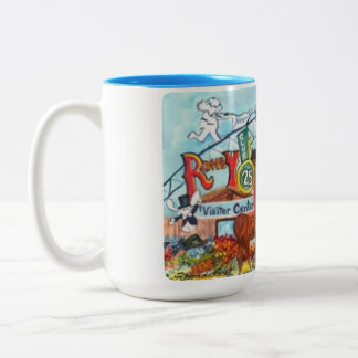 Alaskan Mushing "Unter dem Bogen"-Icon-Mug Zweifarbige Tasse