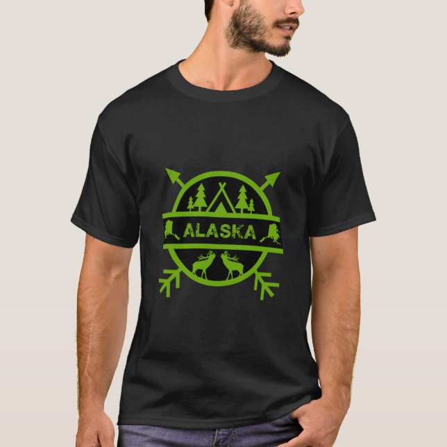 Alaskan Nature Survivalist Gifts Survivalism Bushc T-Shirt (Vorderseite)