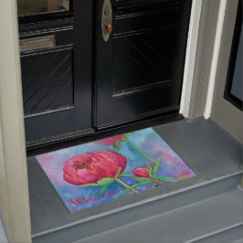 Alaskan Peonies Doormat Fußmatte