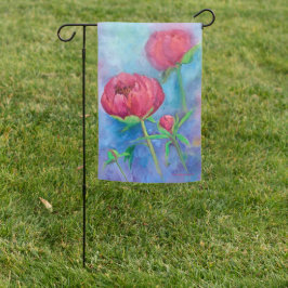 Alaskan Peonies Garden Flag