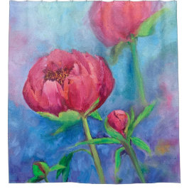 Alaskan Peonies Shower Vorhang