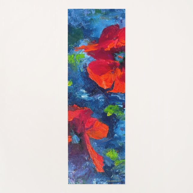 Alaskan Poppies Yoga Mat Yogamatte (Vorderseite)