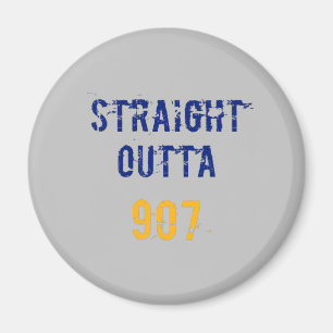 Alaskan Pride: Straight Outta 907 Magnet
