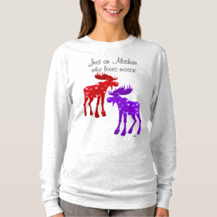 Alaskan qui aime l'orignal II - T-shirt long paste