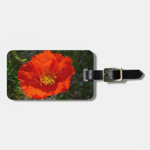 Alaskan Red Poppy Colorful Blume Gepäckanhänger