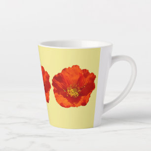 Alaskan Red Poppy Colorful Blume Milchtasse