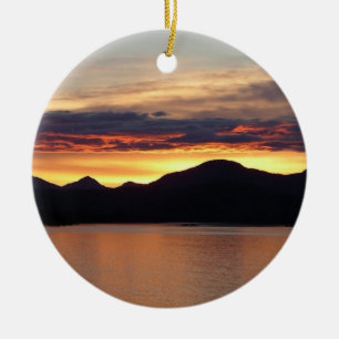 Alaskan Sunset I Beautiful Alaska Fotografie Keramikornament