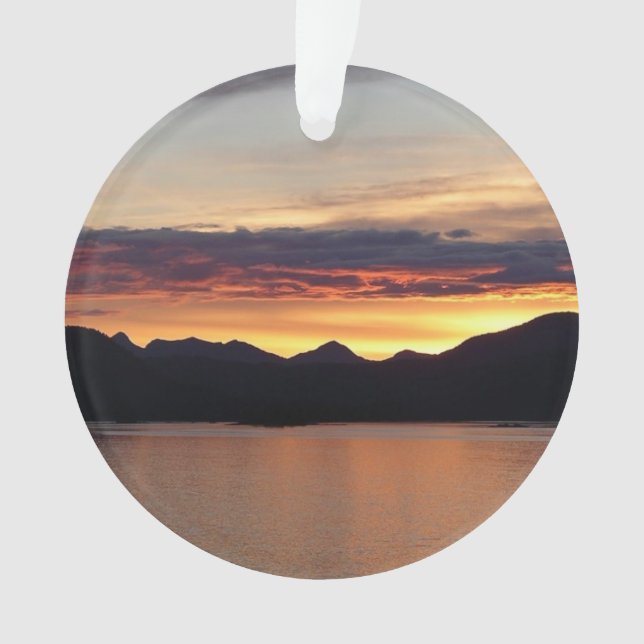 Alaskan Sunset I Beautiful Alaska Fotografie Ornament (Vorderseite)