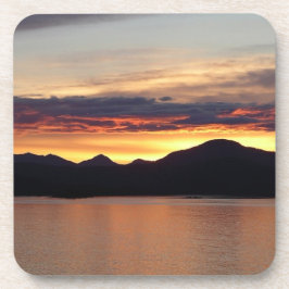 Alaskan Sunset I Beautiful Alaska Fotografie Untersetzer