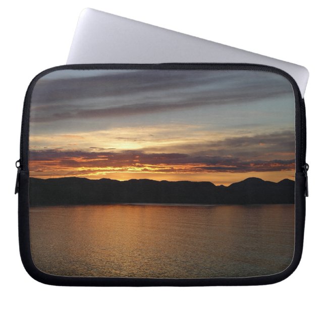 Alaskan Sunset II Schöne Alaska Fotografie Laptopschutzhülle (Vorderseite)
