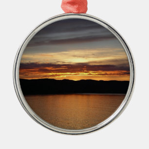 Alaskan Sunset II Schöne Alaska Fotografie Ornament Aus Metall