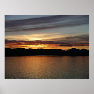Alaskan Sunset II Schöne Alaska-Fotografie Poster