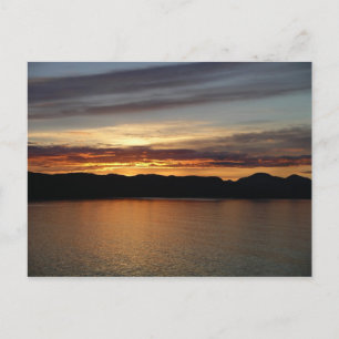 Alaskan Sunset II Schöne Alaska Fotografie Postkarte