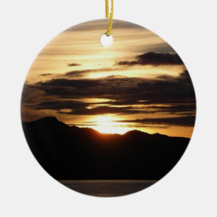 Alaskan Sunset III Schöne Alaska Fotografie Keramikornament