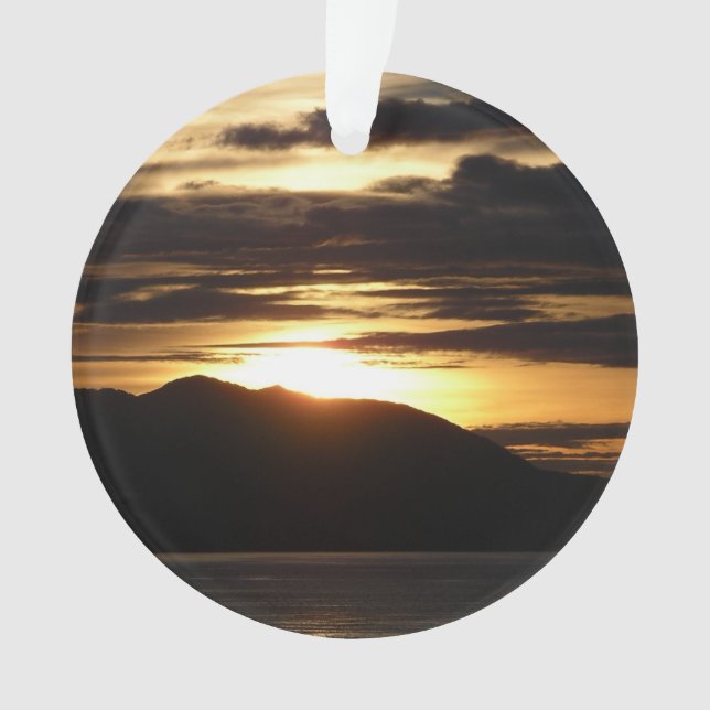 Alaskan Sunset III Schöne Alaska Fotografie Ornament (Vorderseite)