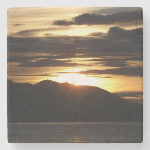 Alaskan Sunset III Schöne Alaska Fotografie Steinuntersetzer