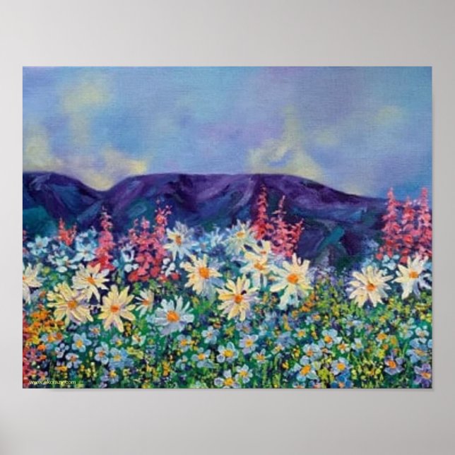 Alaskan Tisha's Garden Matte Poster (Vorne)