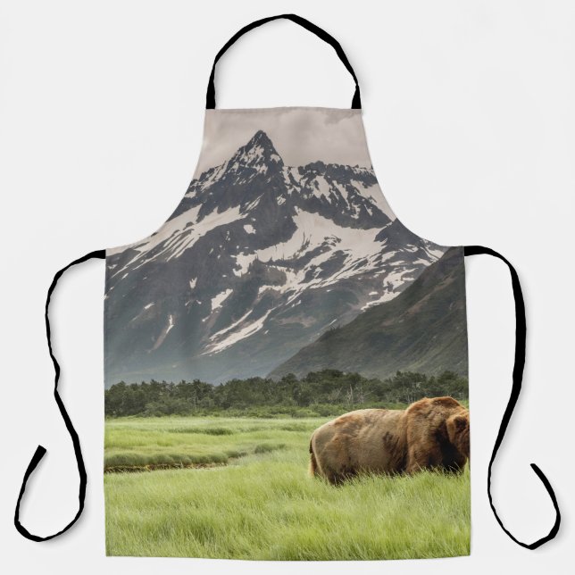 Alaskan Ufer, Grizzlybär Schürze (Vorderseite)