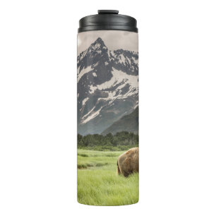Alaskan Ufer, Grizzlybär Thermosbecher