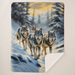 Alaskan Wild Wolf Pack Sherpadecke