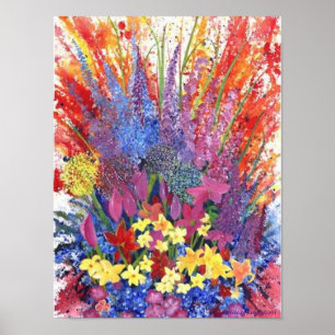 Alaskan Wildblume Poster wiederverwendbar