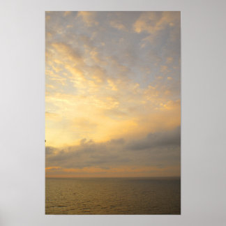 Alaskanischer Sonnenuntergang - Küstenlandschaft Poster