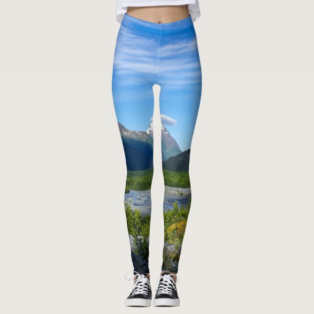 Alaska's Exit Glacier Valley Leggings (Vorderseite)